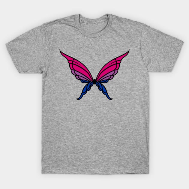 Bi Butterfly T-Shirt by Kaztiel